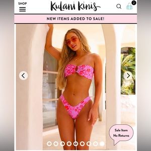 KULANI KINIS *BRAND NEW WITH TAGS* bandeau top and bottom